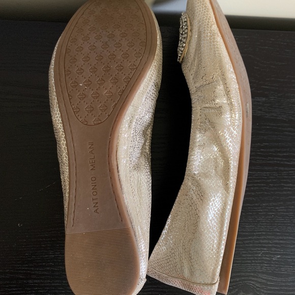 Antonio Melani Petra Flat Leather Shoes Size 8.5, Fits Size 8 Foot - Picture 8 of 10